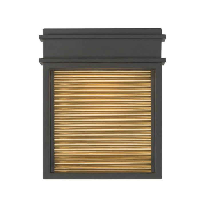 Clyne LED Outdoor Wall Sconce in Sand Coal Black Minka-Lavery