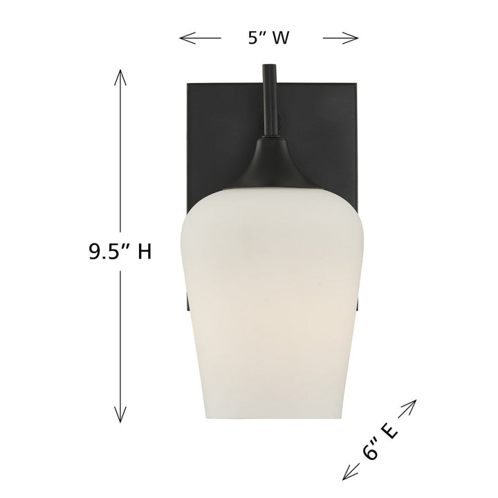 Savoy House - 9-6030-1-BK - One Light Wall Sconce - Octave - Matte Black