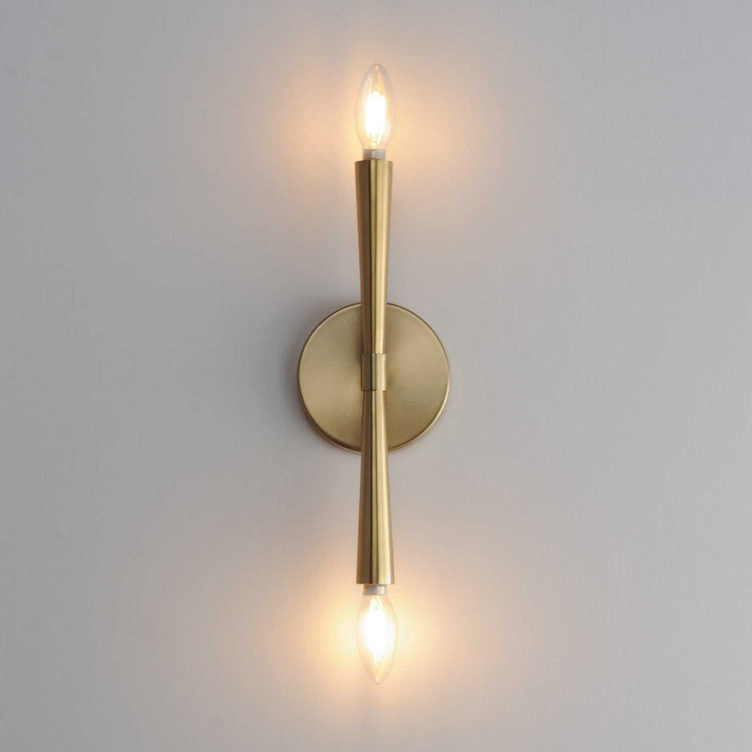Maxim - 24620SBR - Two Light Wall Sconce - Rome - Satin Brass