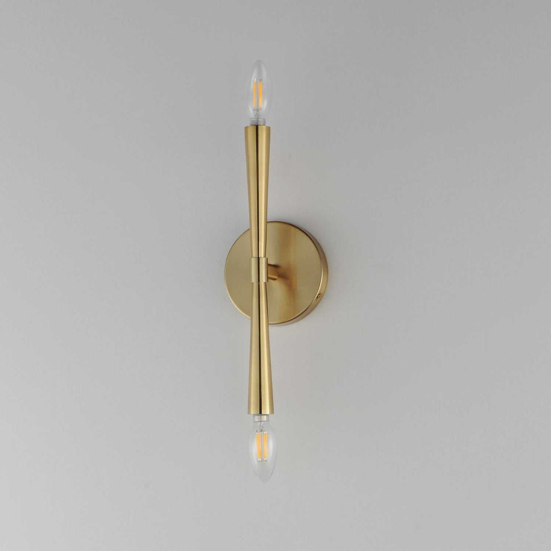 Maxim - 24620SBR - Two Light Wall Sconce - Rome - Satin Brass