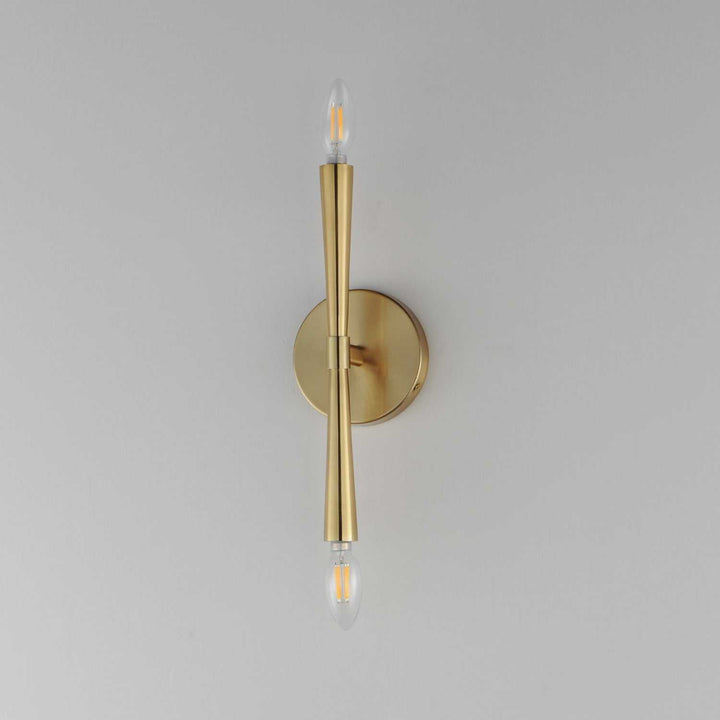 Maxim - 24620SBR - Two Light Wall Sconce - Rome - Satin Brass