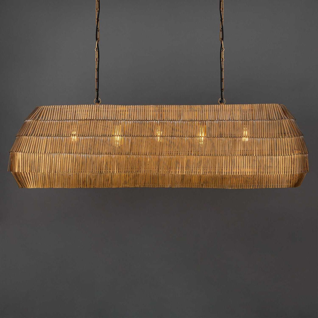 Maxim - 29185AB - Five Light Linear Pendant - Gilda - Antique Brass