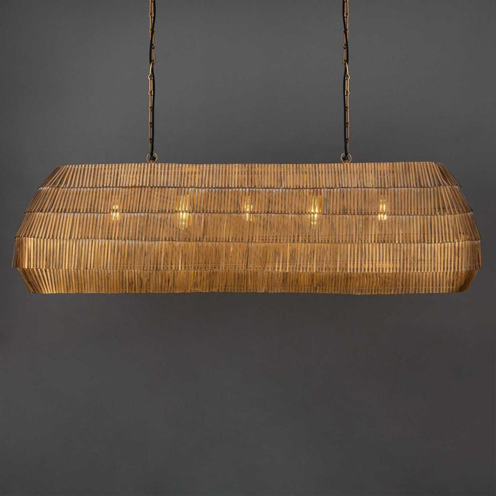 Maxim - 29185AB - Five Light Linear Pendant - Gilda - Antique Brass