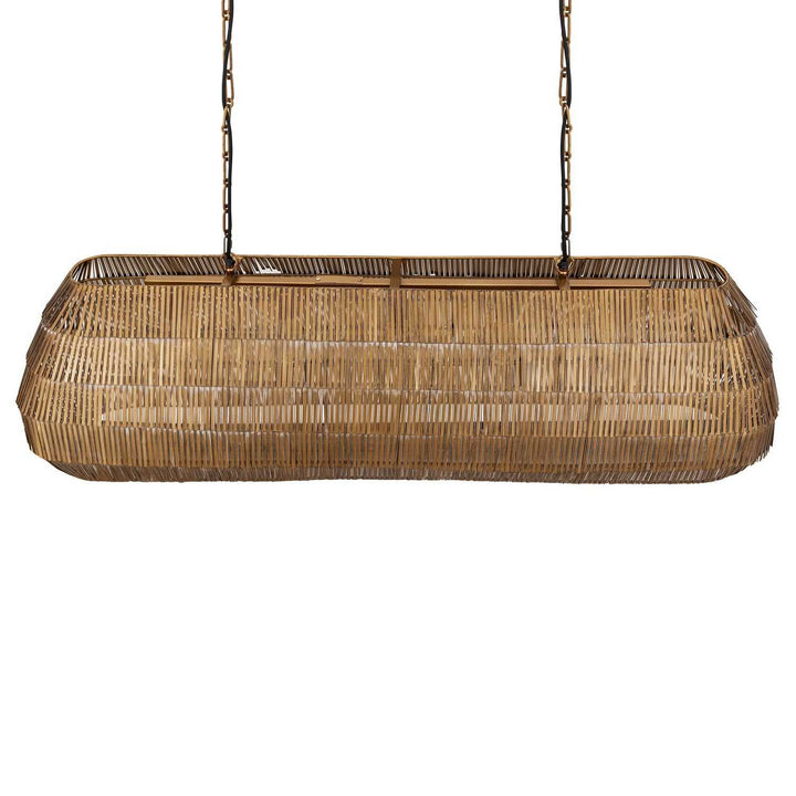 Maxim - 29185AB - Five Light Linear Pendant - Gilda - Antique Brass
