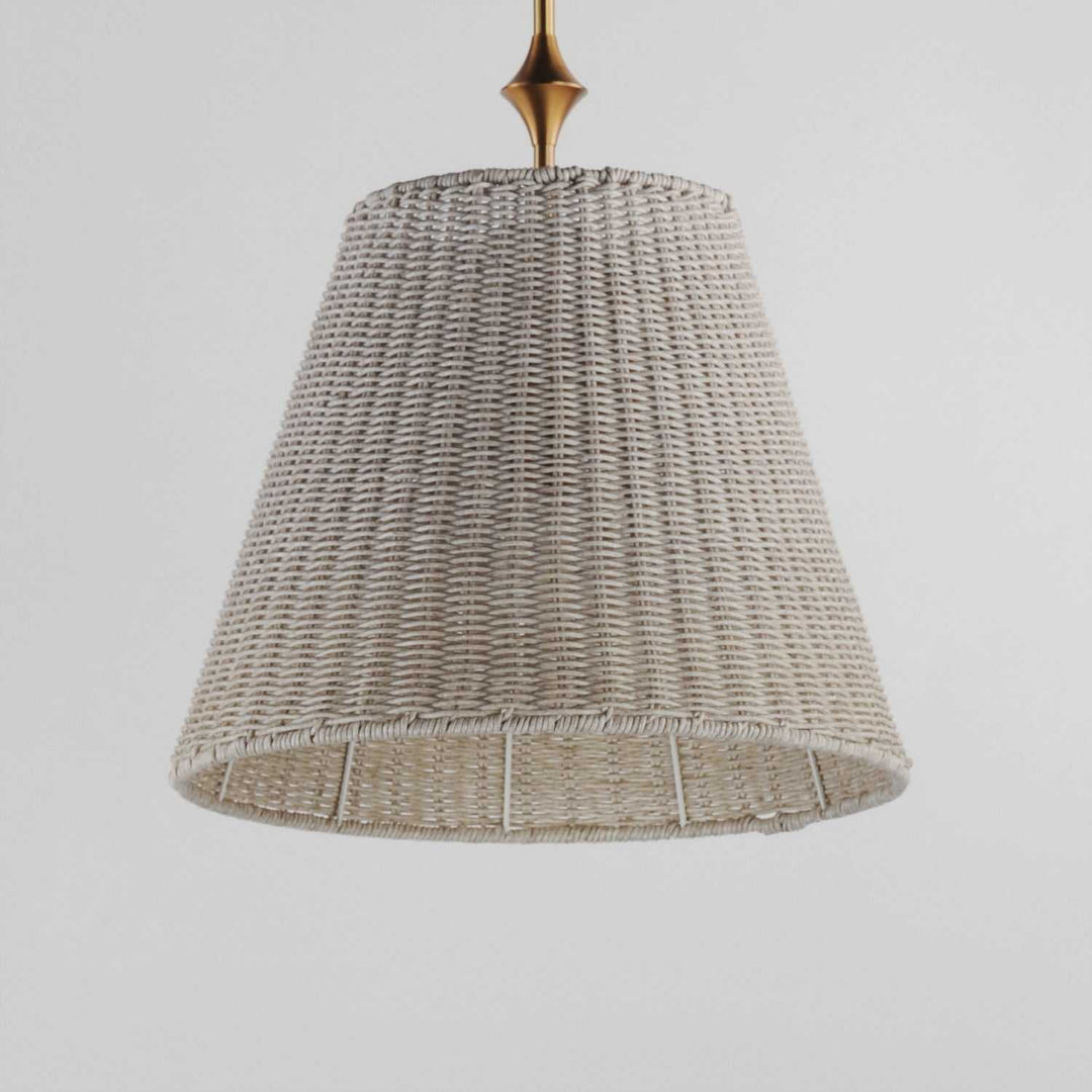 Maxim - 21487WWTNAB - One Light Pendant - Baja - Natural Aged Brass