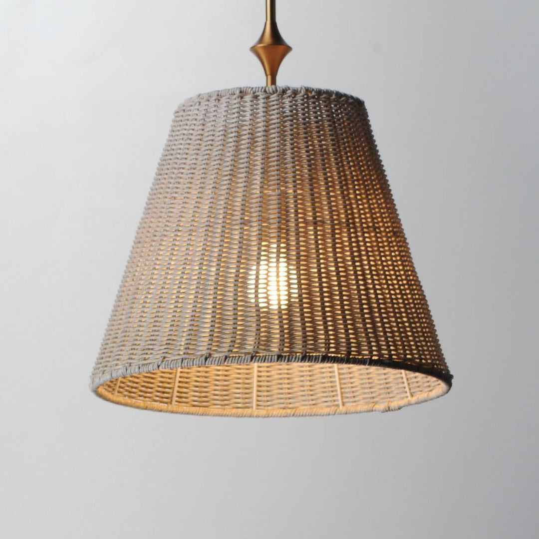 Maxim - 21487WWTNAB - One Light Pendant - Baja - Natural Aged Brass