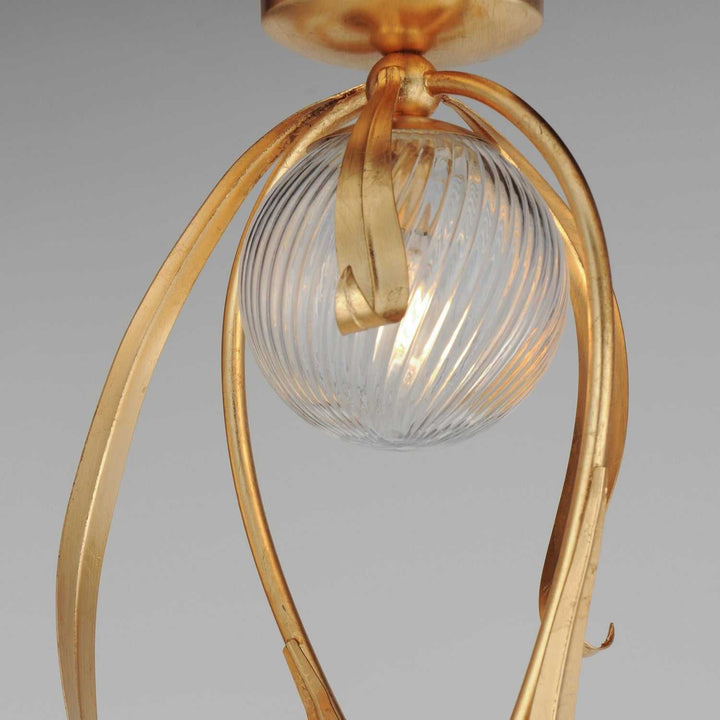 Maxim - 28714CRGL - Three Light Flush Mount - Firenze - Gold Leaf