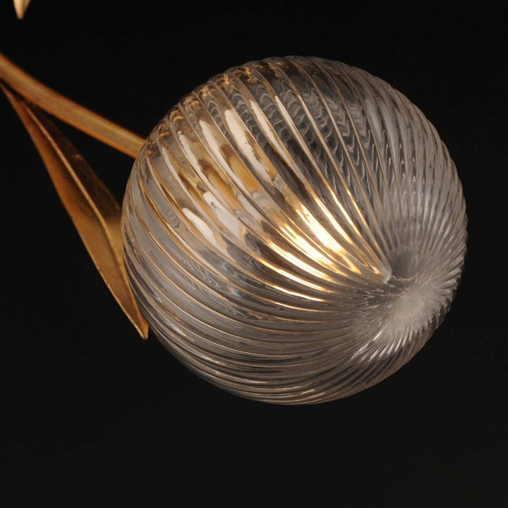 Maxim - 28714CRGL - Three Light Flush Mount - Firenze - Gold Leaf
