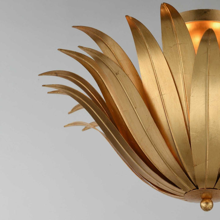 Maxim - 28710GL - Three Light Semi Flush/Pendant Convertible - Firenze - Gold Leaf