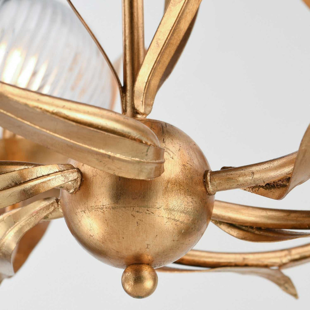 Maxim - 28716CRGL - Six Light Chandelier - Firenze - Gold Leaf