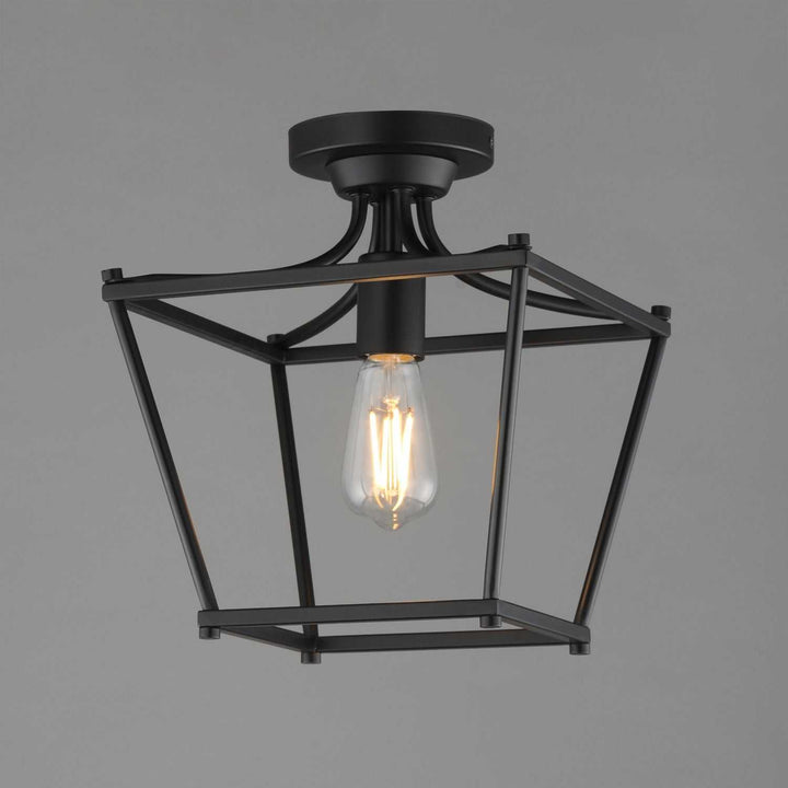 Maxim - 25311BK - One Light Pendant / Semi-Flush - Clifton - Black