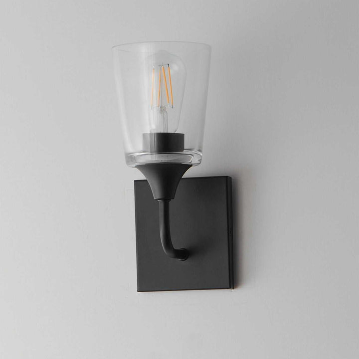 Maxim - 12881CLBK - One Light Wall Sconce - Hudson - Black