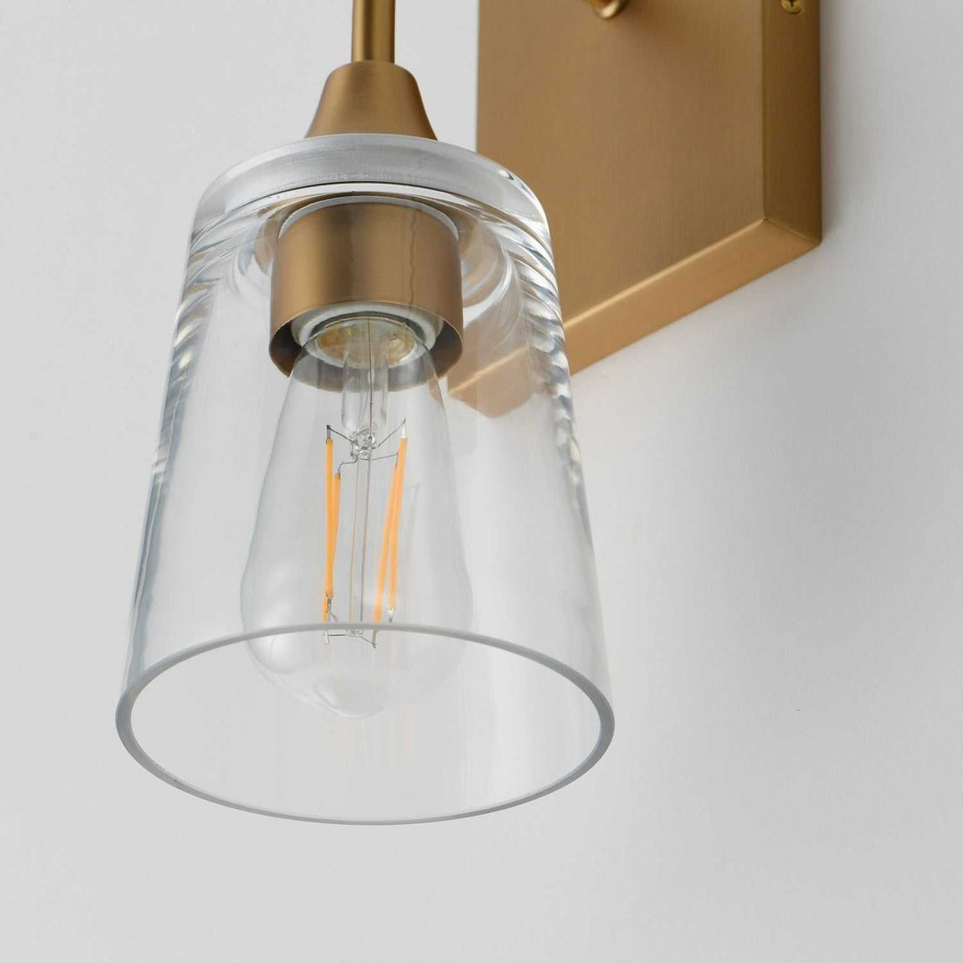 Maxim - 12881CLNAB - One Light Wall Sconce - Hudson - Natural Aged Brass