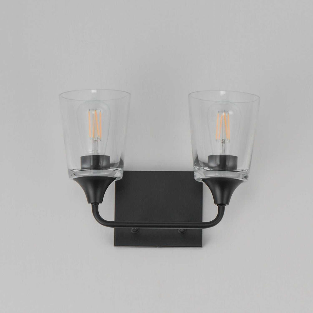 Maxim - 12882CLBK - Two Light Bath Vanity - Hudson - Black