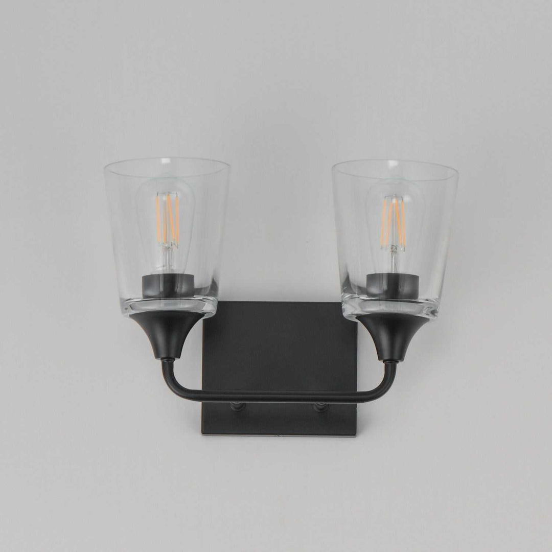 Maxim - 12882CLBK - Two Light Bath Vanity - Hudson - Black