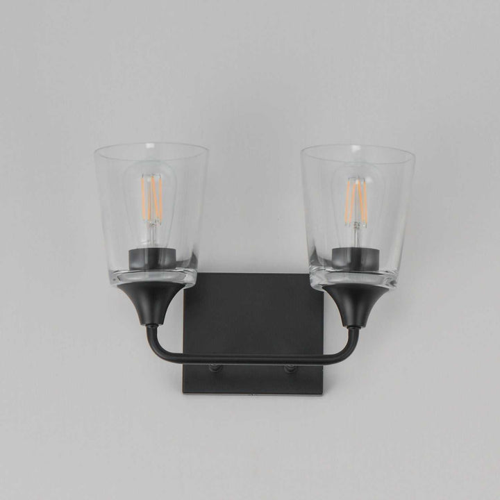 Maxim - 12882CLBK - Two Light Bath Vanity - Hudson - Black