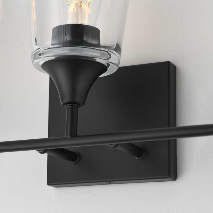 Maxim - 12883CLBK - Three Light Bath Vanity - Hudson - Black