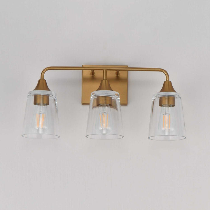 Maxim - 12883CLNAB - Three Light Bath Vanity - Hudson - Natural Aged Brass