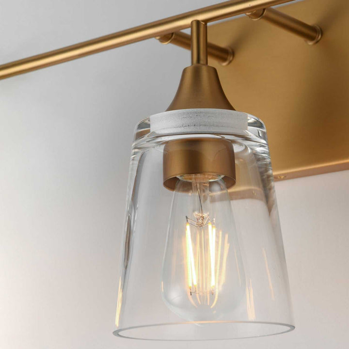 Maxim - 12883CLNAB - Three Light Bath Vanity - Hudson - Natural Aged Brass