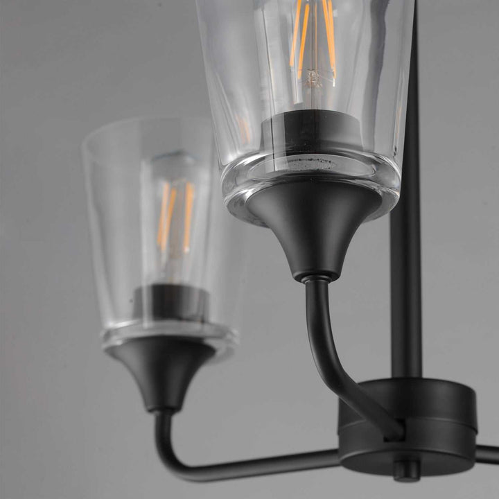 Maxim - 12873CLBK - Three Light Chandelier - Hudson - Black