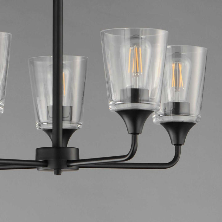 Maxim - 12875CLBK - Five Light Chandelier - Hudson - Black