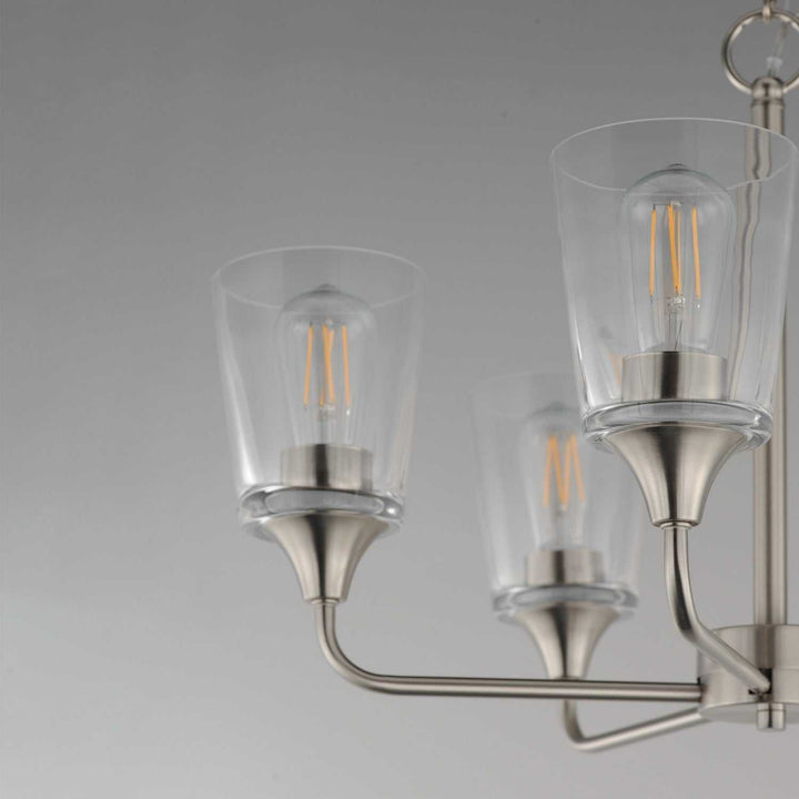 Maxim - 12875CLSN - Five Light Chandelier - Hudson - Satin Nickel