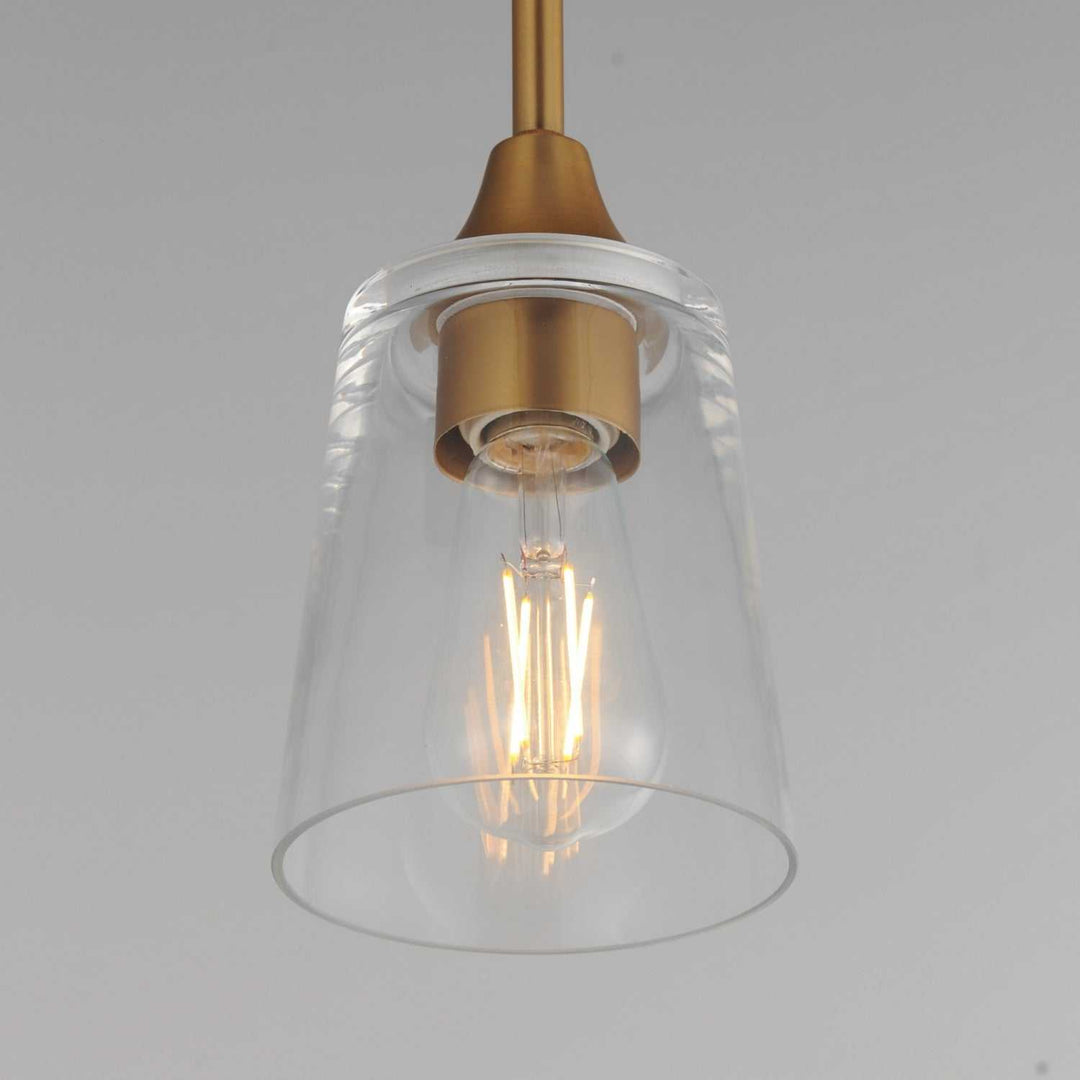 Maxim - 92880CLNAB - One Light Pendant - Hudson - Natural Aged Brass