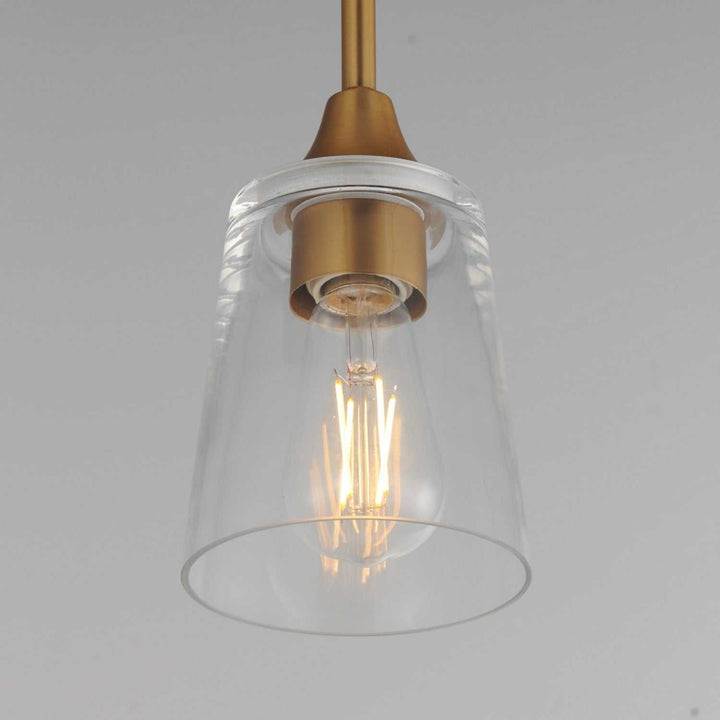 Maxim - 92880CLNAB - One Light Pendant - Hudson - Natural Aged Brass