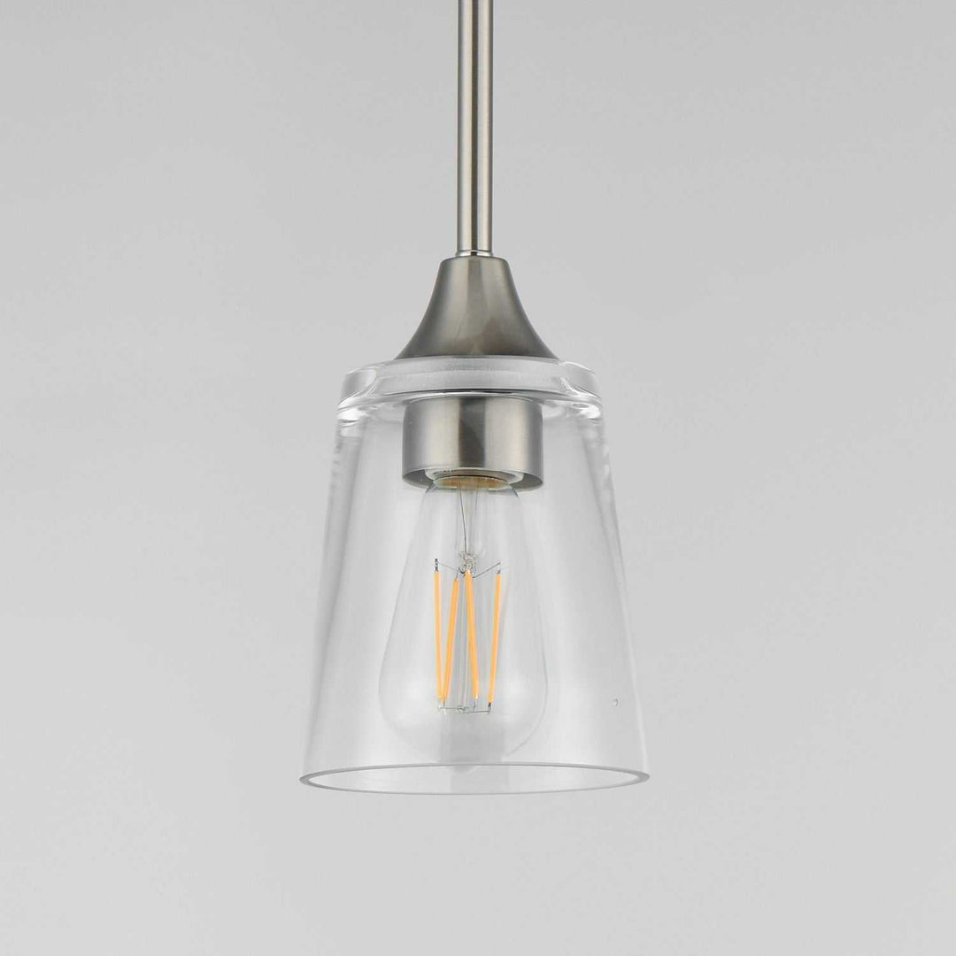 Maxim - 92880CLSN - One Light Pendant - Hudson - Satin Nickel