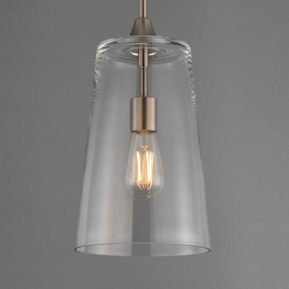 Maxim - 12886CLSN - One Light Pendant - Hudson - Satin Nickel