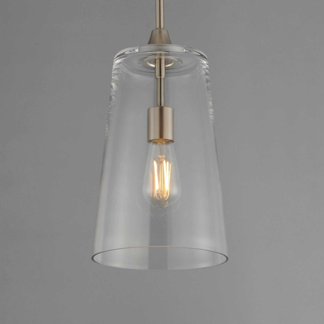 Maxim - 12886CLSN - One Light Pendant - Hudson - Satin Nickel