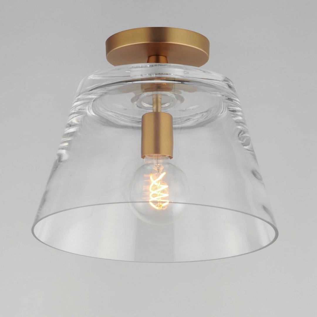 Maxim - 12880CLNAB - One Light Pendant - Hudson - Natural Aged Brass