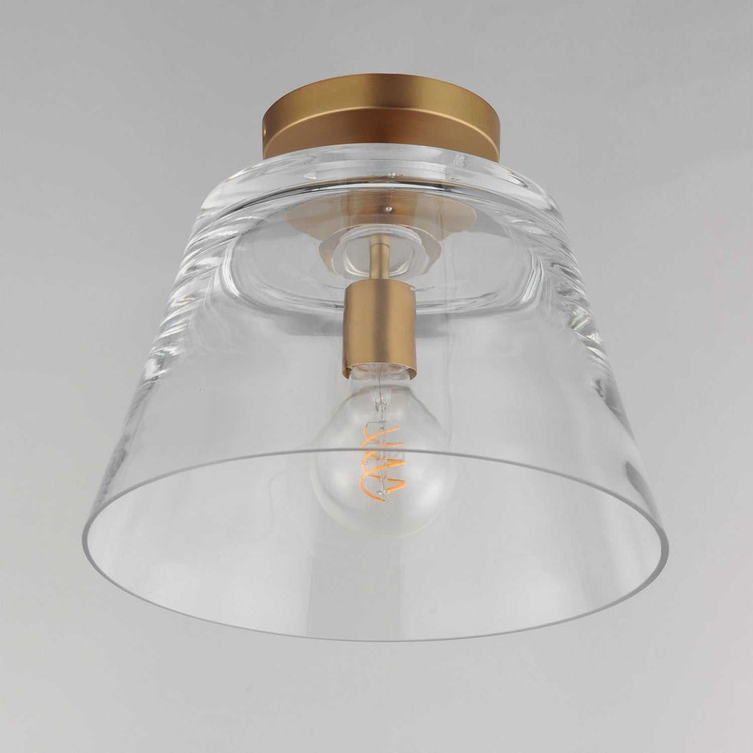 Maxim - 12880CLNAB - One Light Pendant - Hudson - Natural Aged Brass