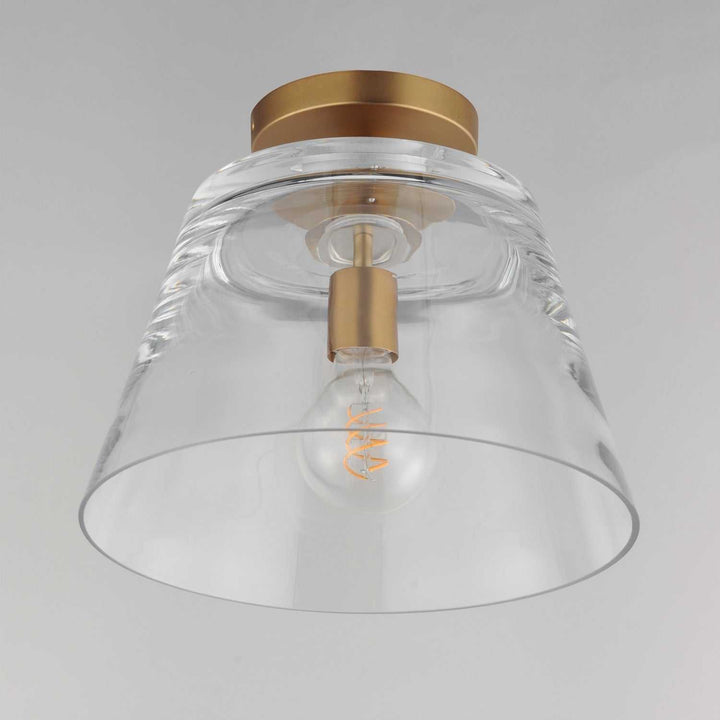 Maxim - 12880CLNAB - One Light Pendant - Hudson - Natural Aged Brass