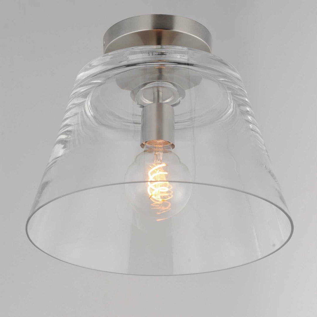 Hudson One Light Pendant in Satin Nickel Maxim