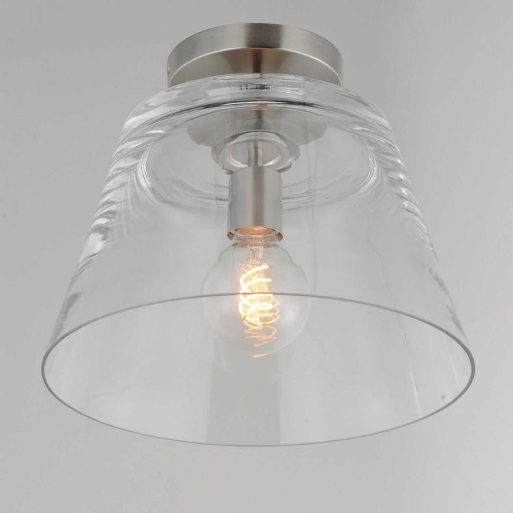 Hudson One Light Pendant in Satin Nickel Maxim