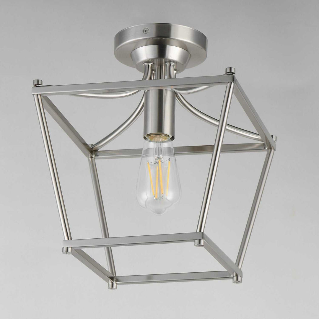 Maxim - 25311SN - One Light Pendant / Semi-Flush - Clifton - Satin Nickel