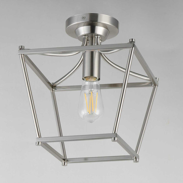 Maxim - 25311SN - One Light Pendant / Semi-Flush - Clifton - Satin Nickel