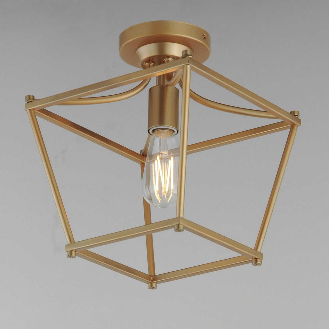Maxim - 25311NAB - One Light Pendant / Semi-Flush - Clifton - Natural Aged Brass
