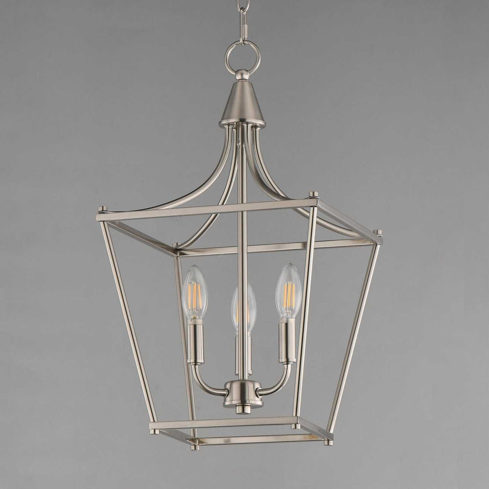Maxim - 25313SN - Three Light Pendant - Clifton - Satin Nickel