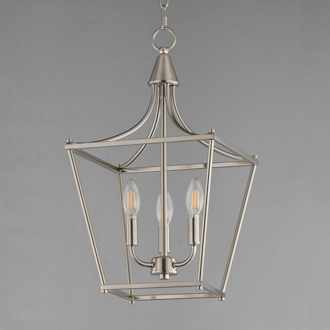 Maxim - 25313SN - Three Light Pendant - Clifton - Satin Nickel