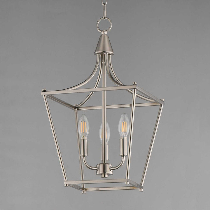 Maxim - 25313SN - Three Light Pendant - Clifton - Satin Nickel