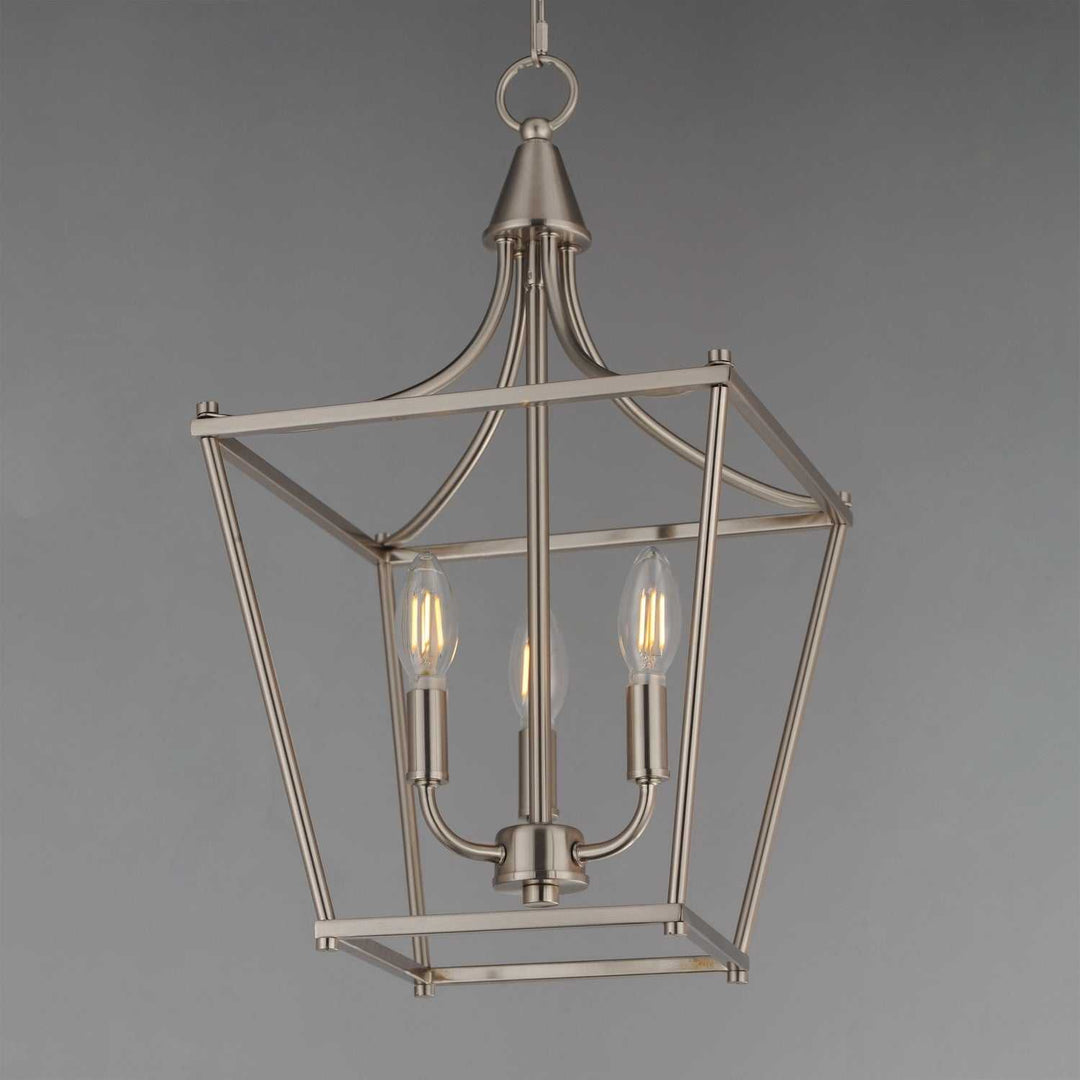 Maxim - 25313SN - Three Light Pendant - Clifton - Satin Nickel