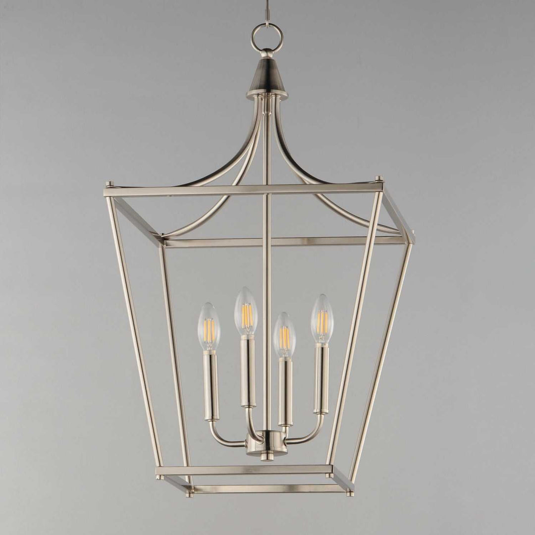 Maxim - 25314SN - Four Light Pendant - Clifton - Satin Nickel