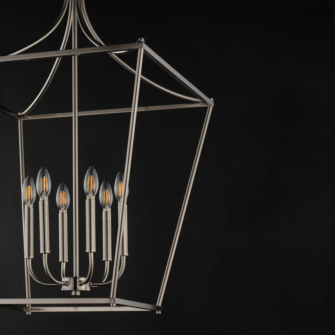 Maxim - 25316SN - Six Light Pendant - Clifton - Satin Nickel
