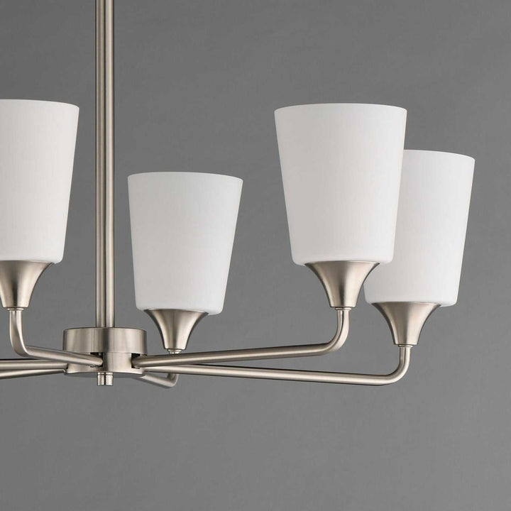 Maxim - 12876SWSN - Six Light Chandelier - Hudson - Satin Nickel