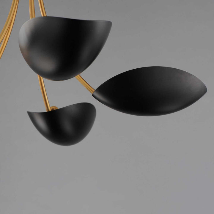 Maxim - 10825BKNAB - Five Light Chandelier - Maris - Black / Natural Aged Brass