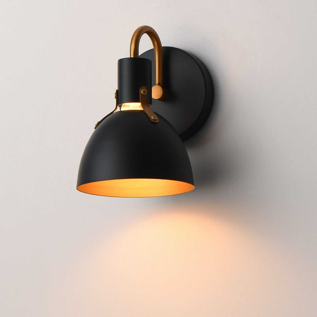 Maxim - 12341BKAB - One Light Wall Sconce - Dusk - Black / Antique Brass