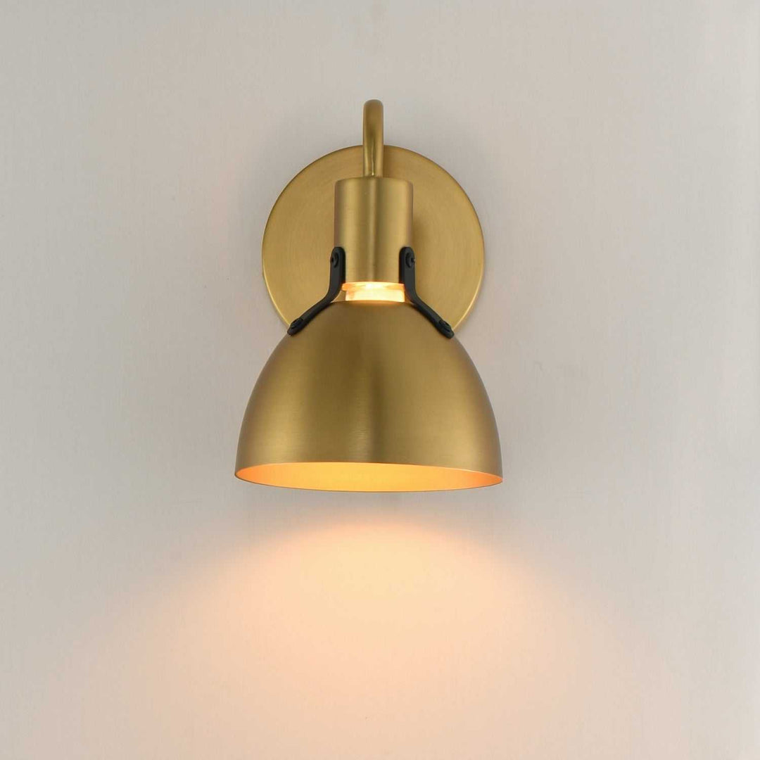 Maxim - 12341SBR - One Light Wall Sconce - Dusk - Satin Brass
