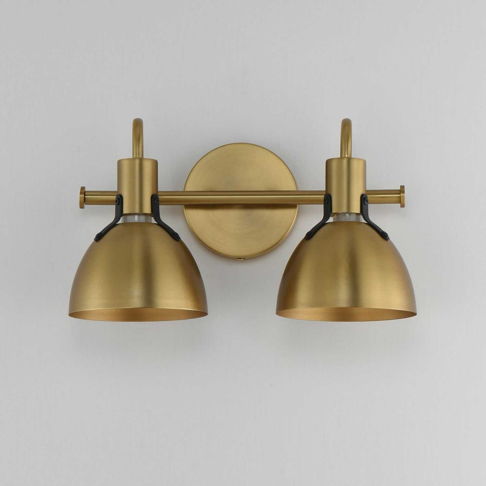 Maxim - 12342SBR - Two Light Wall Sconce - Dusk - Satin Brass